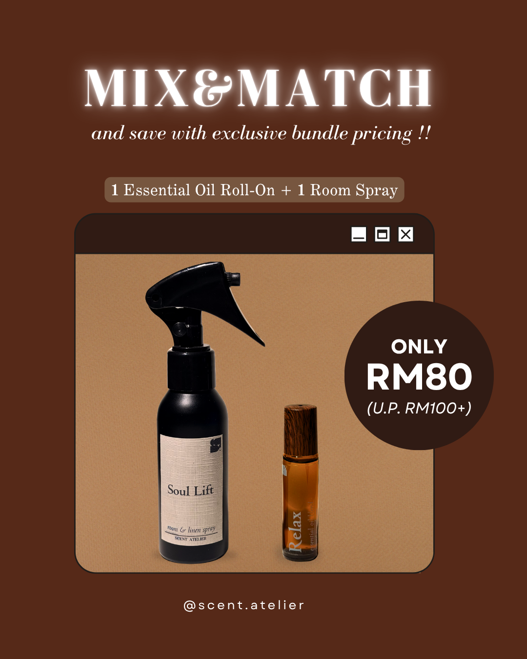 [Mix & Match] Essential Oil Roll-On + Room Spray