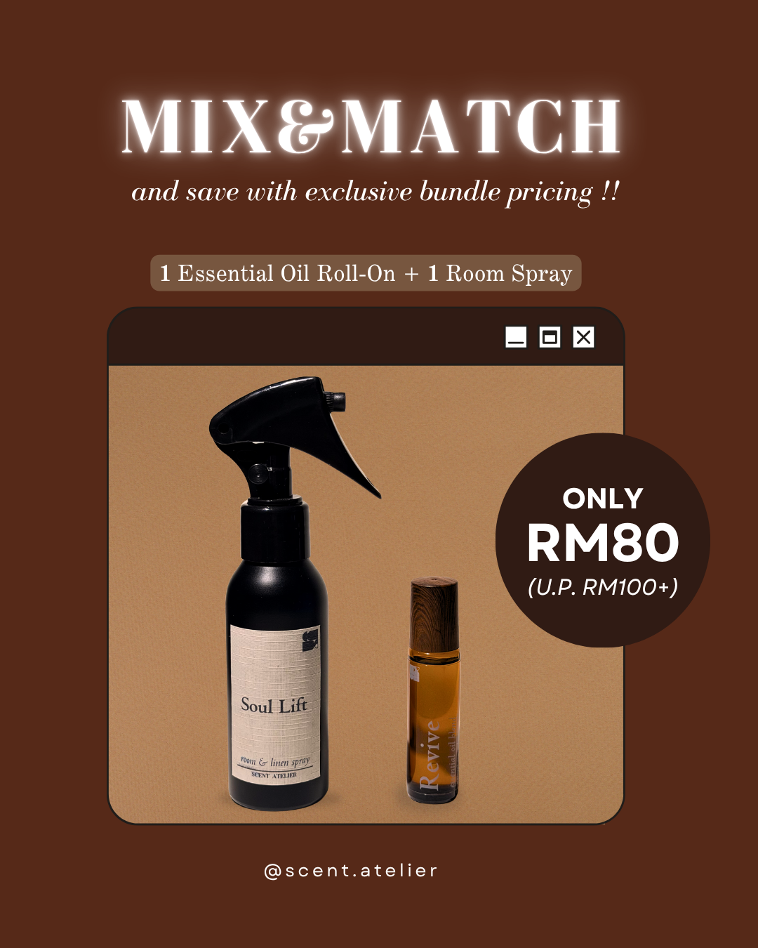 [Mix & Match] Essential Oil Roll-On + Room Spray
