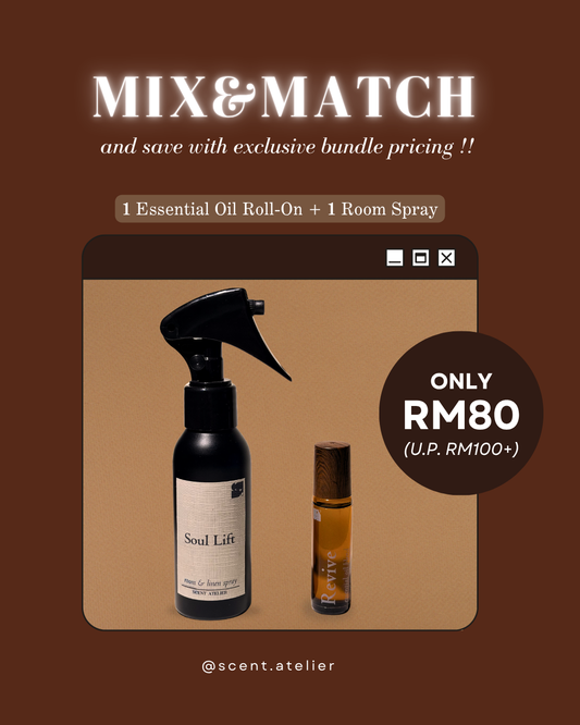 [M&M] 1x Essential Oil Roll-On + 1x Room Spray