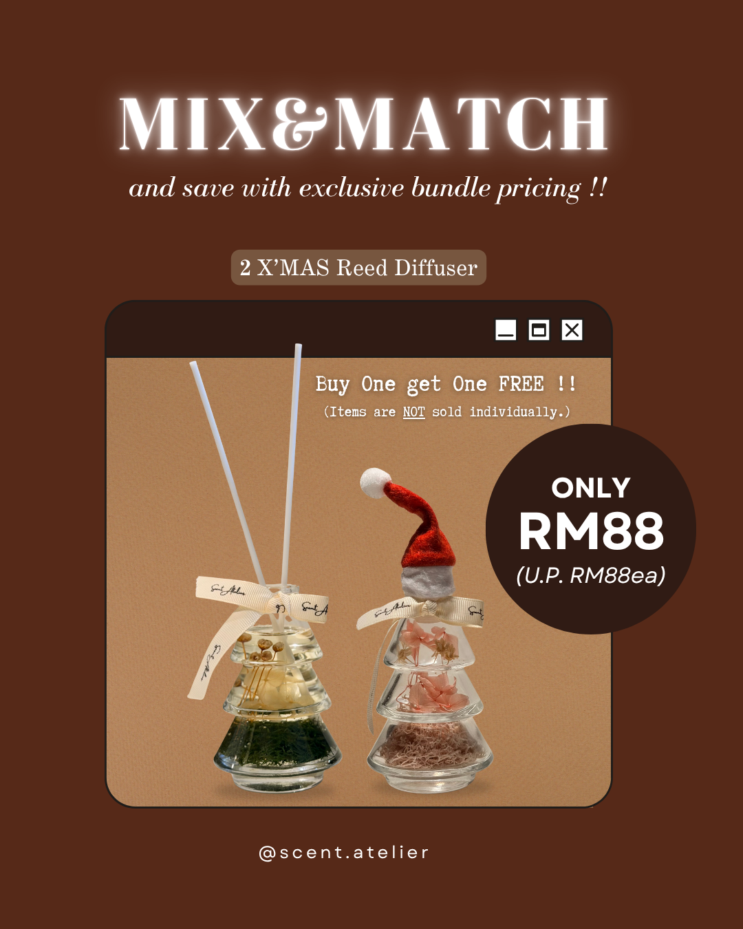 [M&M] 2x X'MAS Reed Diffuser